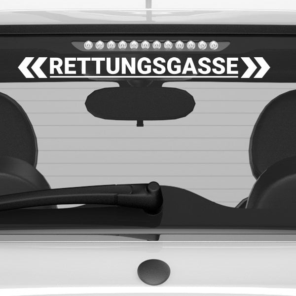 Aufkleber "RETTUNGSGASSE"